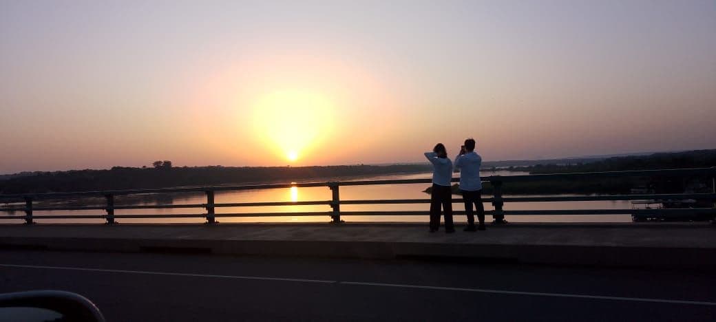 Where Time Stands Still: Sunset over the Mighty Nile